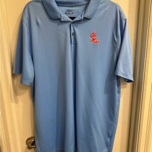 Nike Ole Miss Powder Blue Performance Polo Shirt